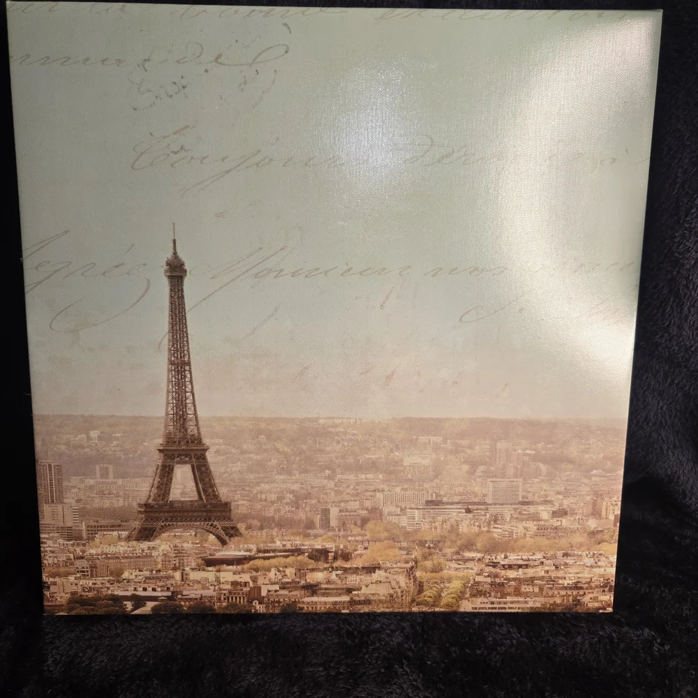 Eiffel Tower Canvas Art Magnet Board